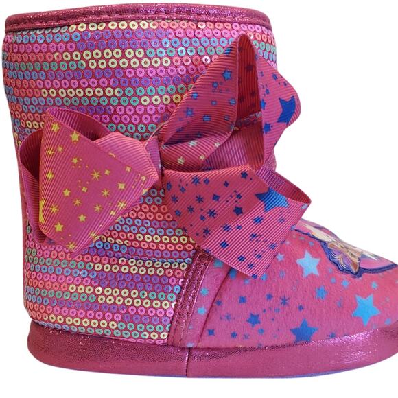 JoJo Siwa Slippers JoJo Siwa Boot Slippers JoJo Siwa Bootie Slippers Size 9/10 - Picture 11 of 12